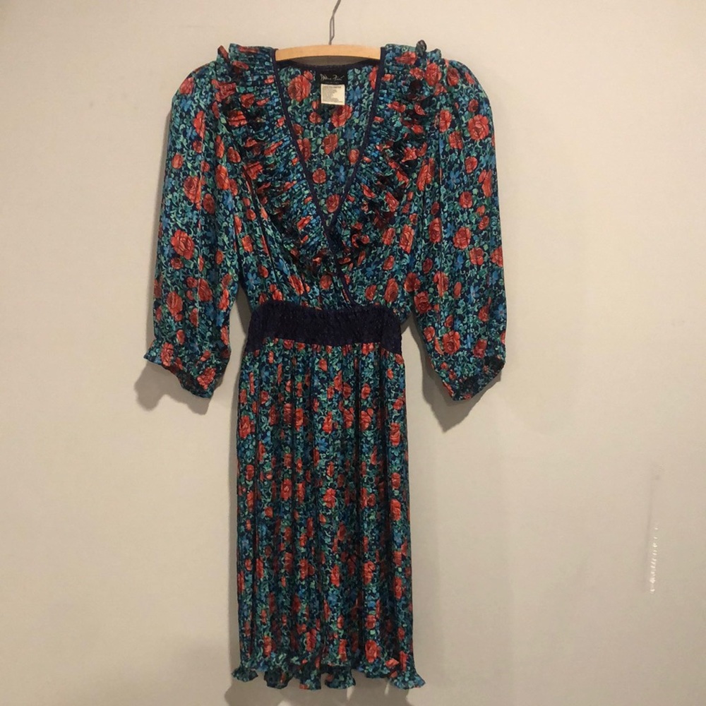 Vintage Diane Fres Flowered Dress